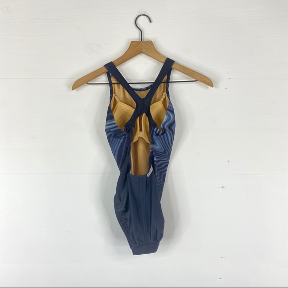 Adidas Infinitex Black and Gray One Piece Swimsuit - Picture 3 of 7